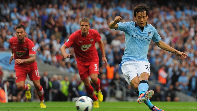 David Silva has been sidelined with a thigh injury