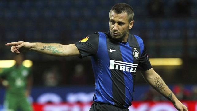 Inter Milan and Italy striker Antonio Cassano