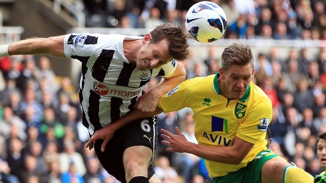 Newcastle have beaten Norwich 1-0 in the English Premier League