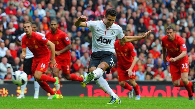 Robin van Persie's late peno won the game for Man United
