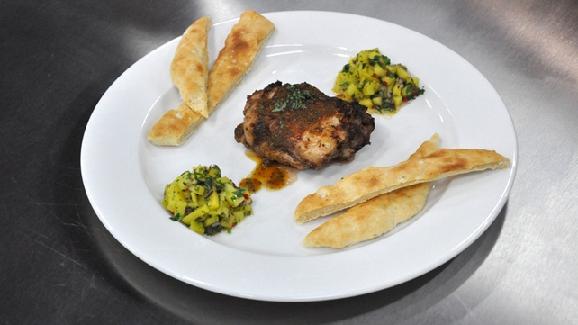 Caribbean spiced chicken with citrus mango salsa Caribbean spiced chicken with citrus mango salsa