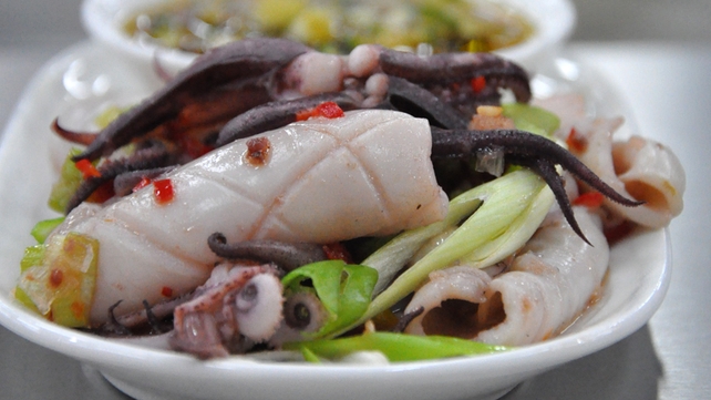 Salt and Chilli Squid with Umami dipping Sauce Salt and Chilli Squid with Umami dipping Sauce