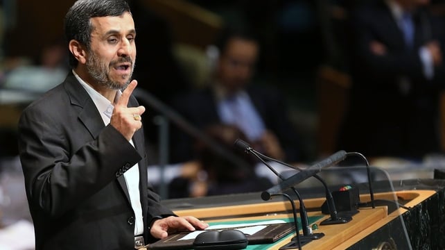 Mahmoud Ahmadinejad called for a new world order not dominated by Western powers in the service of 'the devil' Mahmoud Ahmadinejad called for a new world order not dominated by Western powers in the service of 'the devil'