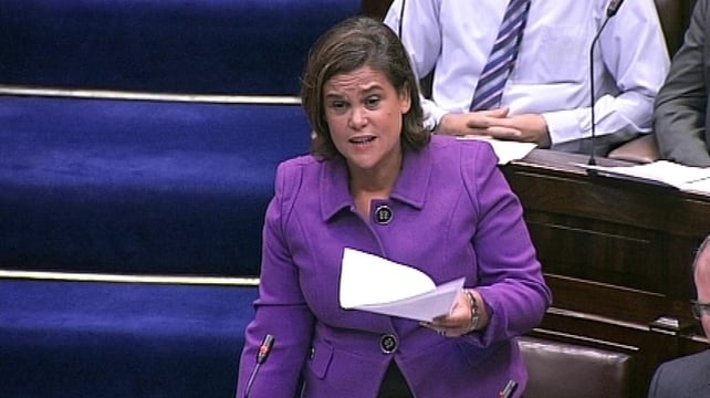 Mary Lou McDonald said the motion did not require the Government to pre-empt the findings of the report. Mary Lou McDonald said the motion did not require the Government to pre-empt the findings of the report.