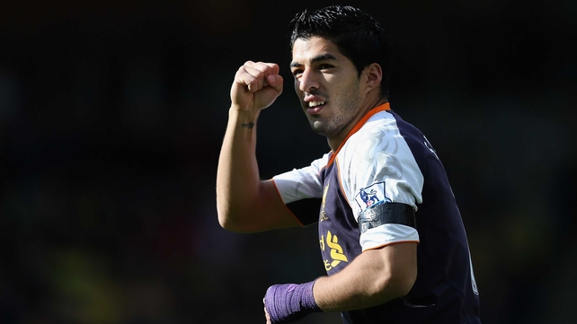 Luis Suarez claimed an impressive hat-trick for Liverpool