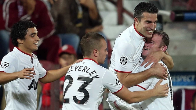 Wayne Rooney created both goals for Robin van Persie