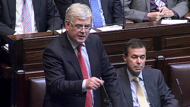 Eamon Gilmore said he was assured there was no ministerial involvement in site selection Eamon Gilmore said he was assured there was no ministerial involvement in site selection