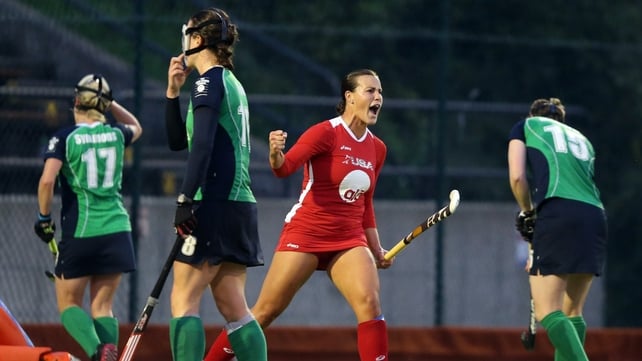 Torrie Albini celebrates USA's winning goal