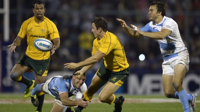 Australia and Wales in Rugby Championship action