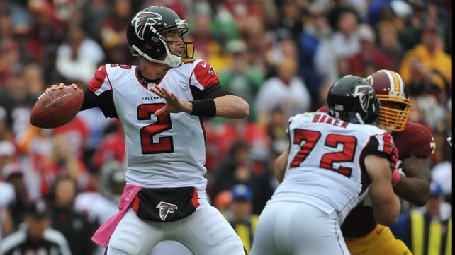 Matt Ryan completed 34 passes as the Falcons moved to a 5-0 winning start to the season