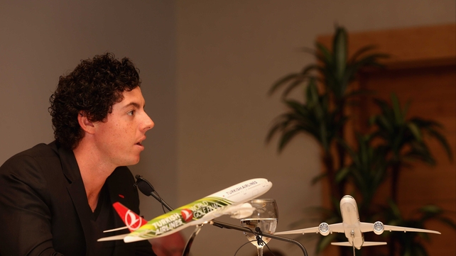 Rory McIlroy: "I am still trying to come down from the high of the Ryder Cup but it's just nice to be here."
