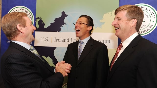 Enda Kenny spoke at the Brehon Law Society Symposium in Philadelphia (Pic: Liam Sweeney) Enda Kenny spoke at the Brehon Law Society Symposium in Philadelphia (Pic: Liam Sweeney)