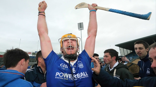 Padraic Maher of Thurles Sarsfields celebrates his side's victory in the Tipperary senior hurling championship