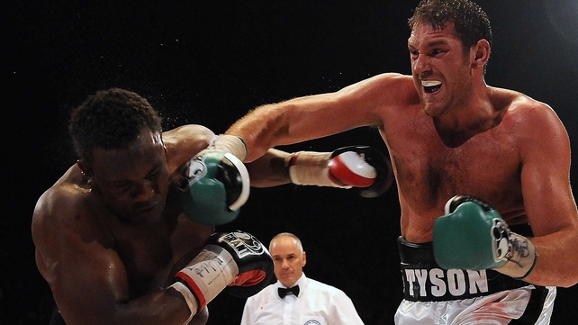 Tyson Fury (r) looks set for a showdown with David Price