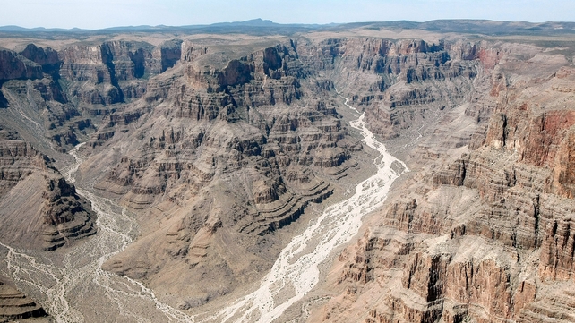 An aerial view of the Grand Canyon An aerial view of the Grand Canyon