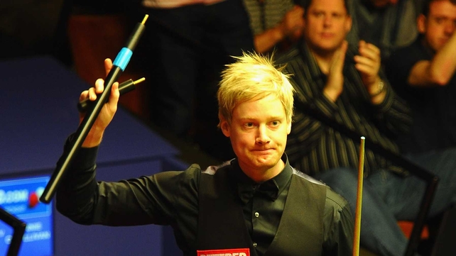 Neil Robertson will meet Shaun Murphy or John Higgins in the next round