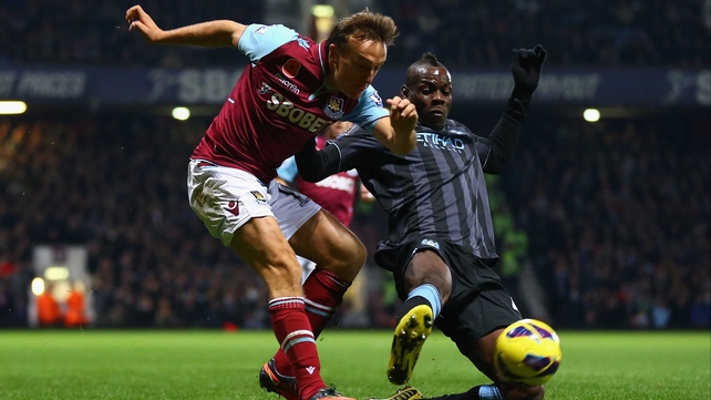 Mario Balotelli was substituted before the end during yesterday's draw