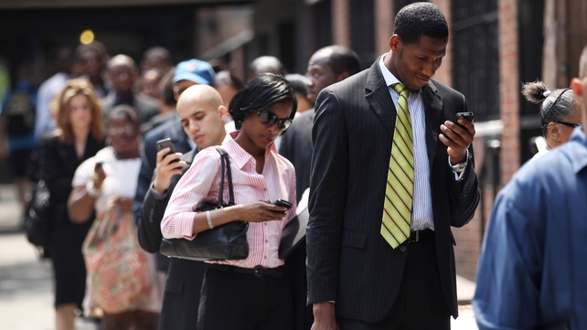 Job fairs have been attended by thousands looking for a new start, as unemployment remains around the 8% mark Job fairs have been attended by thousands looking for a new start, as unemployment remains around the 8% mark
