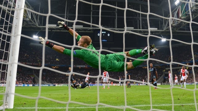 Joe Hart was in fine form against Ajax in Amsterdam