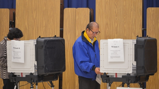 People cast their vote in Maryland People cast their vote in Maryland