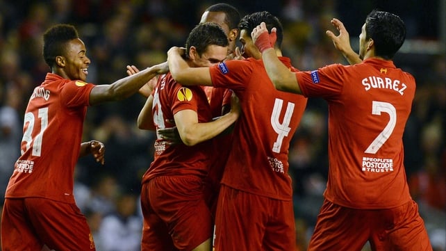 Stewart Downing is congratulated following his winner the last time the teams met