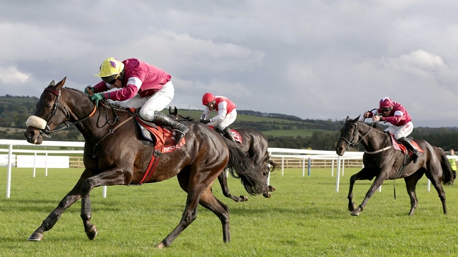Paul Carberry leads the field for victory on Roi Du Mee at Punchestown last month