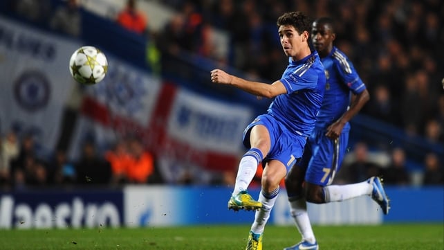 Chelsea Brazil international Oscar grabbed the only goal of the game in Prague