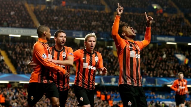 Willian scored a brace for Shakhtar against Chelsea