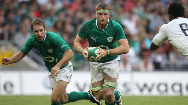 Jamie Heaslip will again lead Ireland this weekend