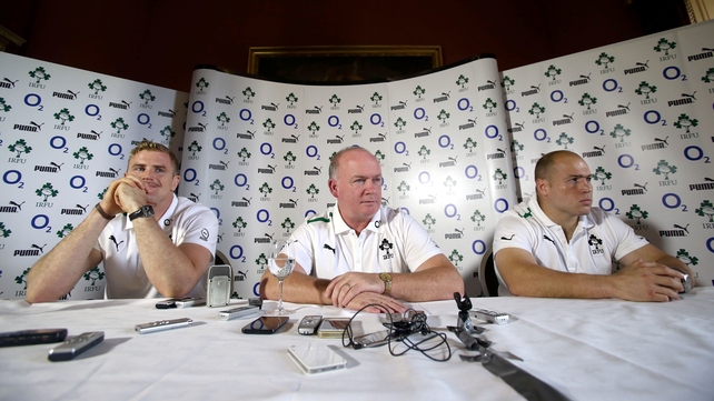 Jamie Heaslip (l) will skipper a side short a few familiar faces against the 2007 World Champions