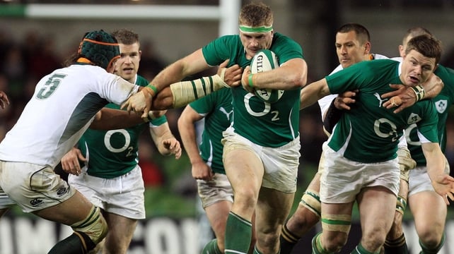 Jamie Heaslip on the charge against South Africa - Ireland will wear black in this Test match