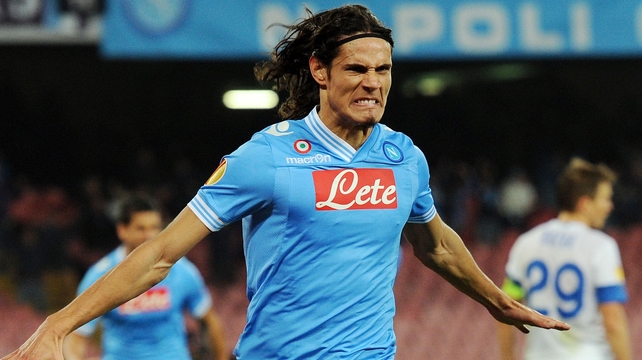Edinson Cavani of Napoli scored just four times against Dnipro