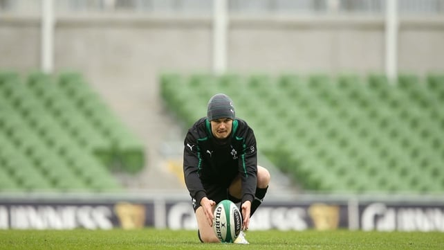 Jonathan Sexton will be in control of Ireland's place-kicking duties against South Africa on Saturday
