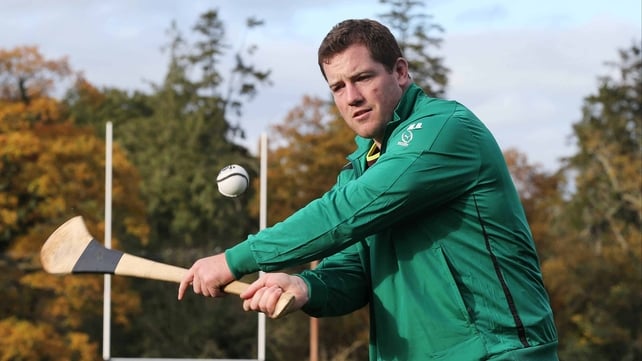 Michael Bent gets acquainted with hurling shortly after arriving from New Zealand