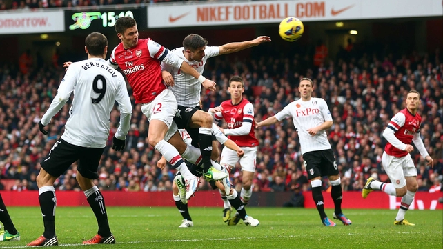Olivier Giroud is a doubt for Arsenal