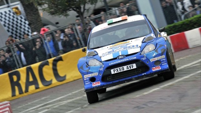 Craig Breen in action at Rally de Espana