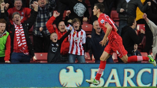 Morgan Schneiderlin of Southampton opened the scoring - to the delight of the home fans - but the Saints couldn't hold on to their lead