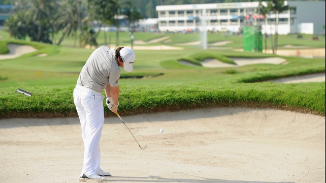 Rory McIlroy was three off the leaders at the end