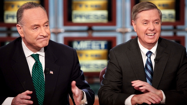 Charles Schumer, left, and Lindsey Graham are to resume talks Charles Schumer, left, and Lindsey Graham are to resume talks
