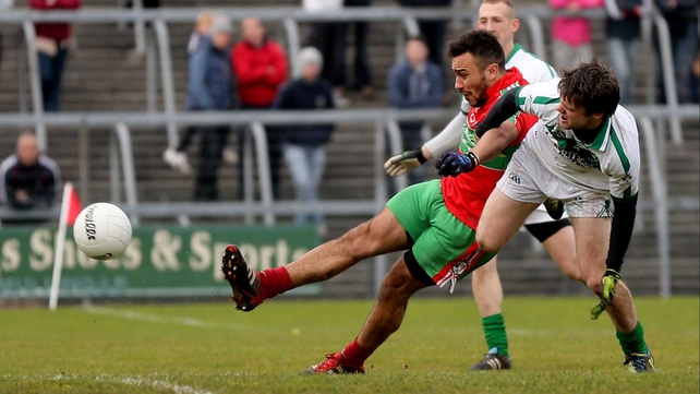 Ted Fuman scores a goal for Ballymun