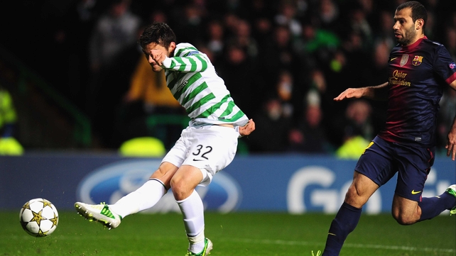 Tony Watt, on the scoresheet against Barcelona, scored again today but it wasn't enough to secure all three points