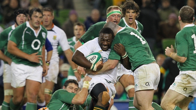 Tendai Mtawarira played for South Africa against Ireland in 2010, but missed Saturday's clash due to heart palpitations