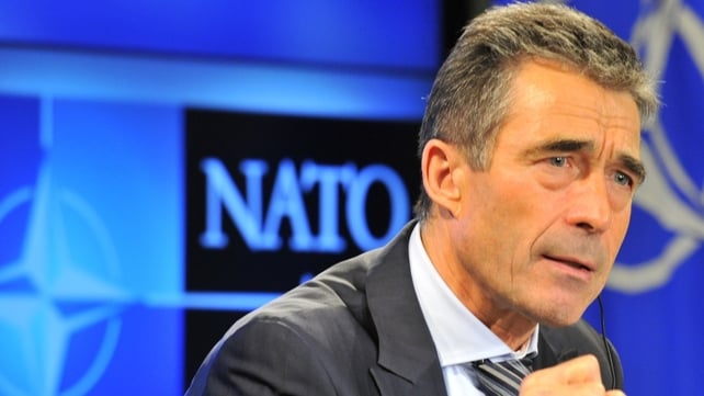 Anders Fogh Rasmussen was speaking at a NATO assembly meeting in Prague Anders Fogh Rasmussen was speaking at a NATO assembly meeting in Prague