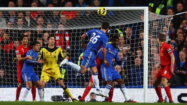 Terry is out injured following Sunday's draw with Liverpool