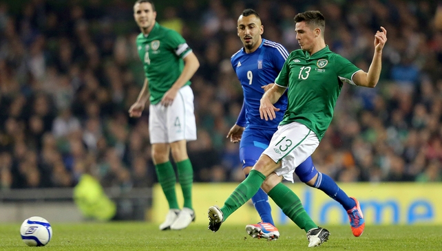 Ciaran Clark had a solid game against Greece