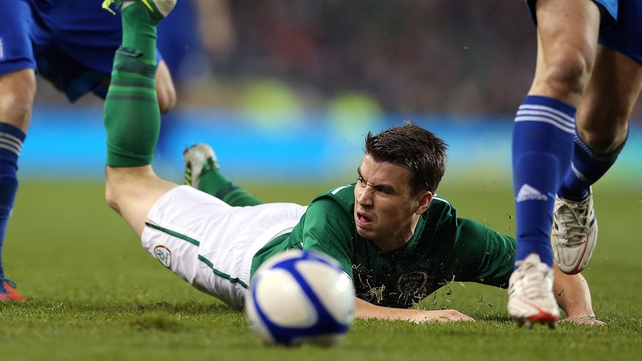 Seamus Coleman felt Ireland had a stonewall penalty claim in the opening minute against Greece
