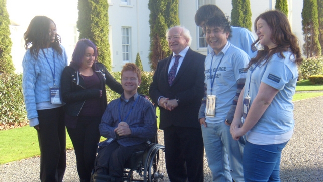 President Michael D Higgins commissioned the report into young people's attitudes President Michael D Higgins commissioned the report into young people's attitudes