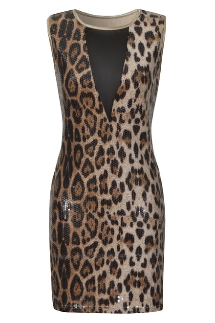 vestry leopard print dress