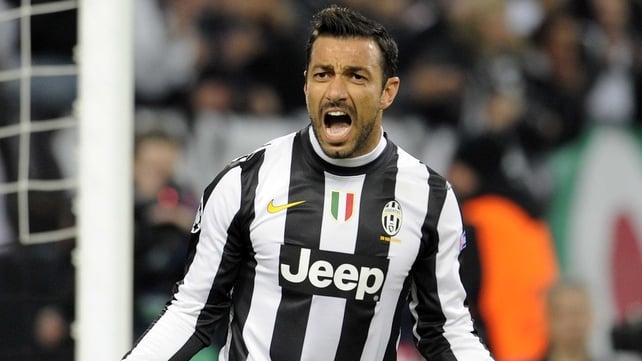 Fabio Quagliarella opened the scoring for Juventus