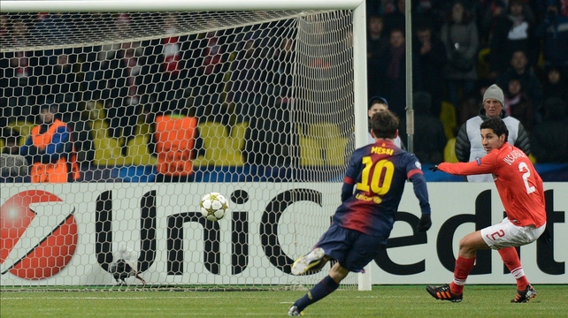 Lionel Messi was on the mark once again for Barcelona